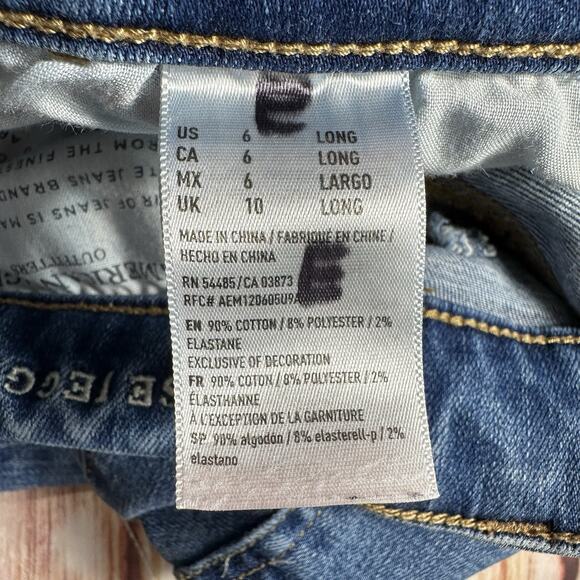American Eagle HI RISE JEGGING Womens Size 6 Long Blue Jeans Denim Pants 27x29.5 - Picture 11 of 11